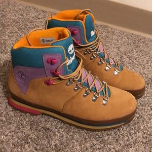 Timberland Euro Hiker Mixed-Media Waterproof Hiking Boots Size 9.5.